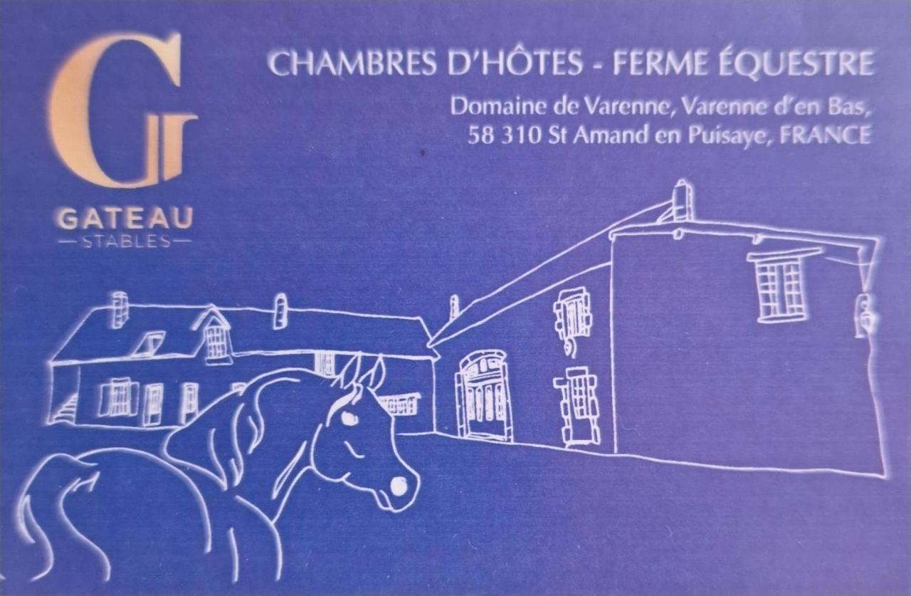 Ferme Equestre & Chambres D'Hotes Gateau Stables Proche Guedelon Saint-Amand-en-Puisaye Exterior photo
